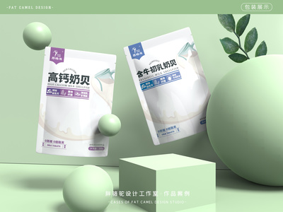 胖骆驼X昂格沁|奶制品包装设计