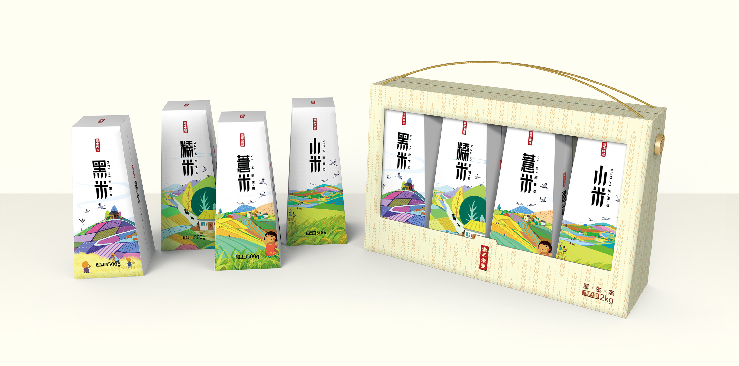 五常大米包装设计深圳圣智扬包装设计