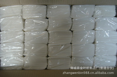 【供应纯木浆酒店用方抽餐巾纸】价格,厂家,图片,面巾纸/纸巾,满城县金叶纸制品厂-